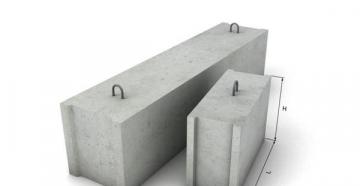 Technical characteristics of fbs, types, sizes Foundation prefabricated blocks GOST 3300