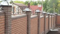 Do-it-yourself brick fence for a dacha - step-by-step instructions